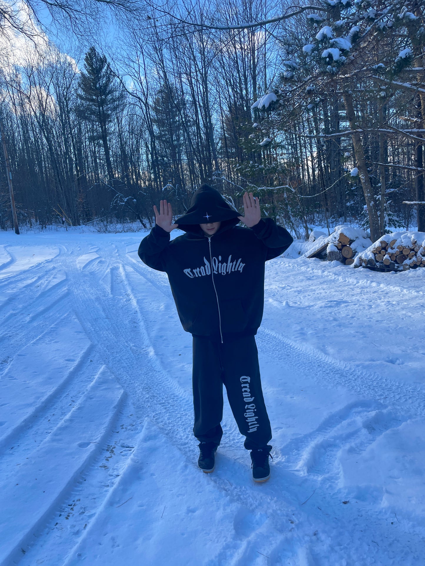 Tread Lightly Black Hoodie