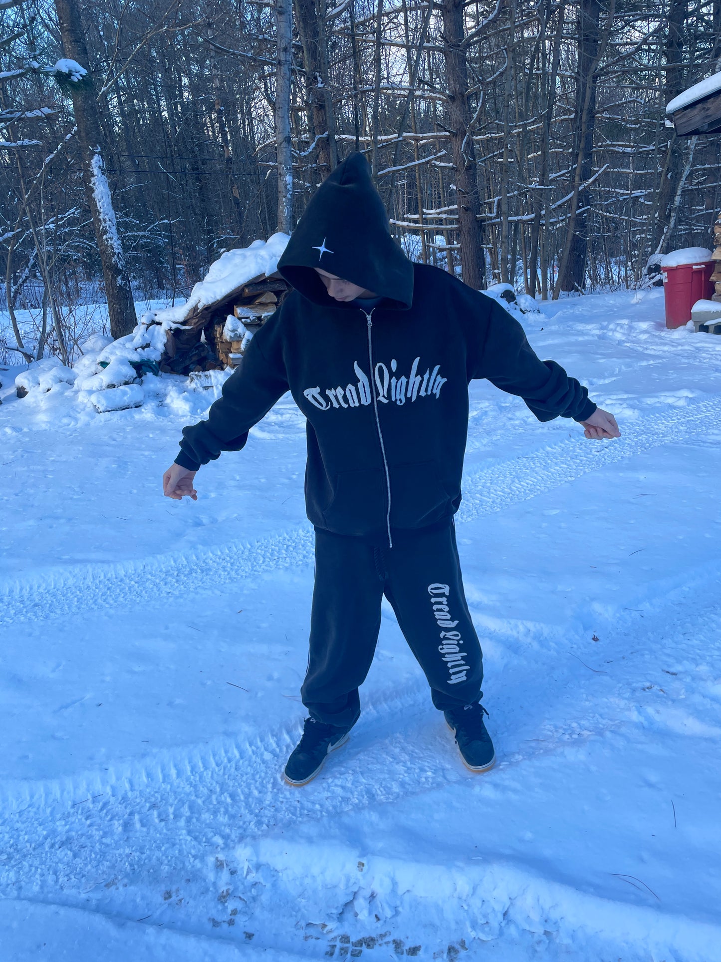 Tread Lightly Black Hoodie