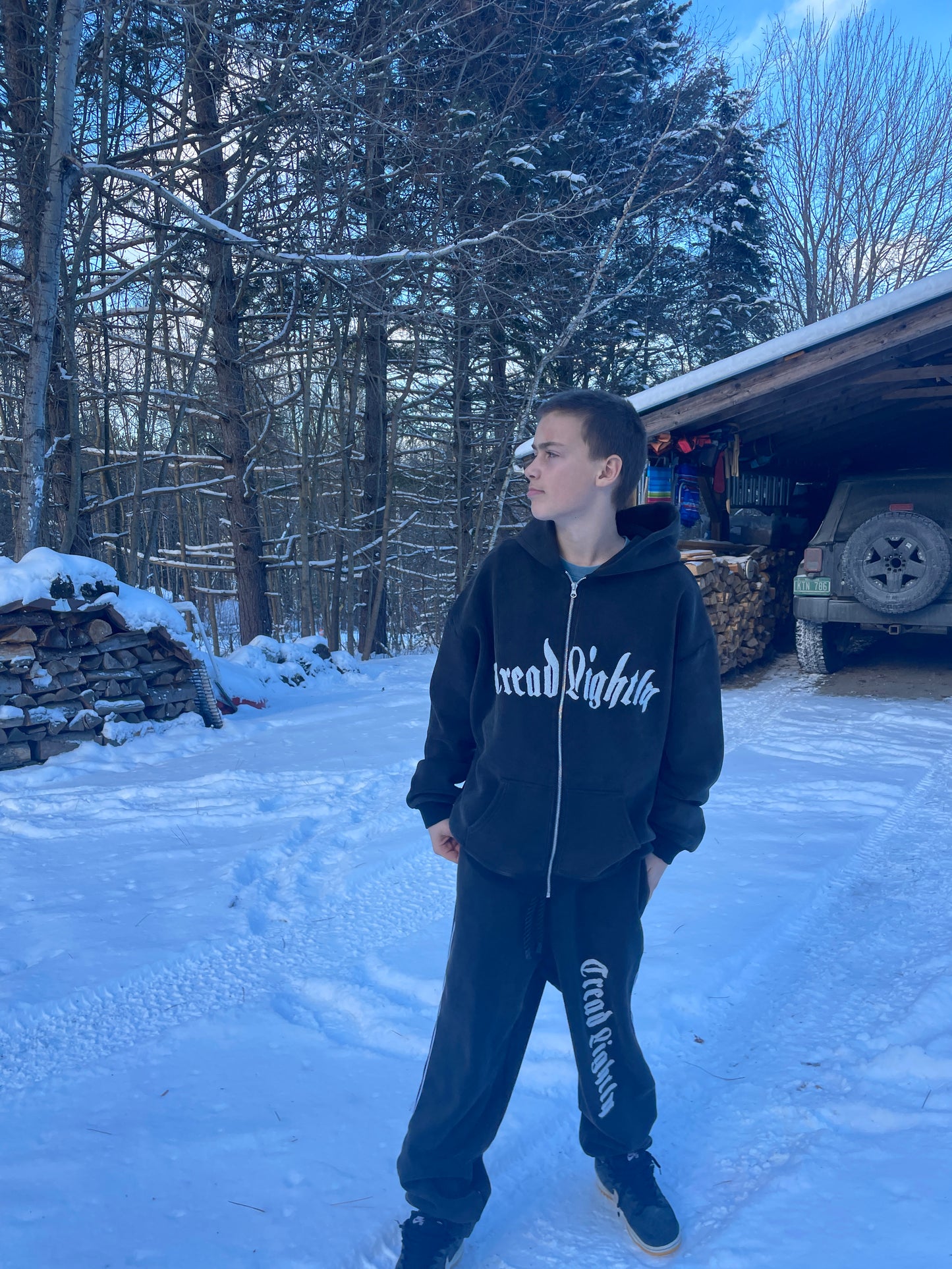 Tread Lightly Black Sweatpants