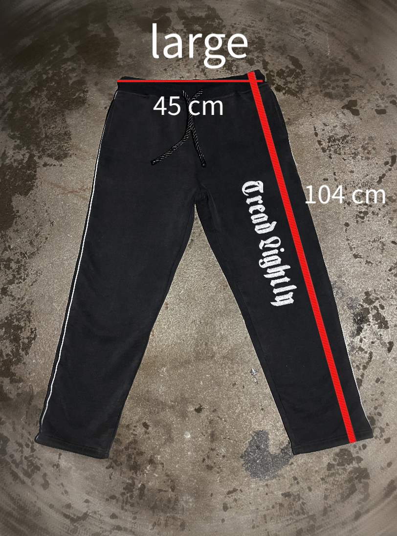 Tread Lightly Black Sweatpants